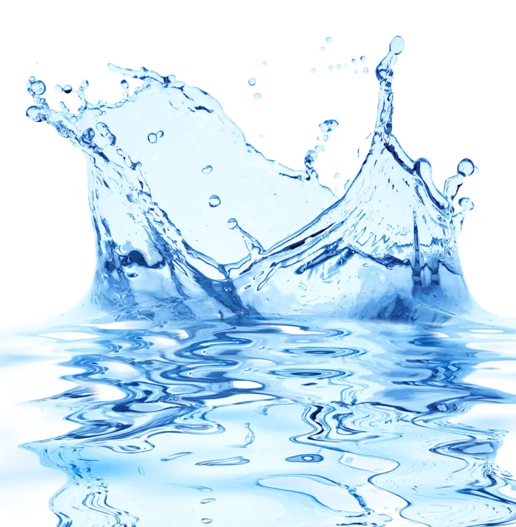 Clear Water Splash with Reflection