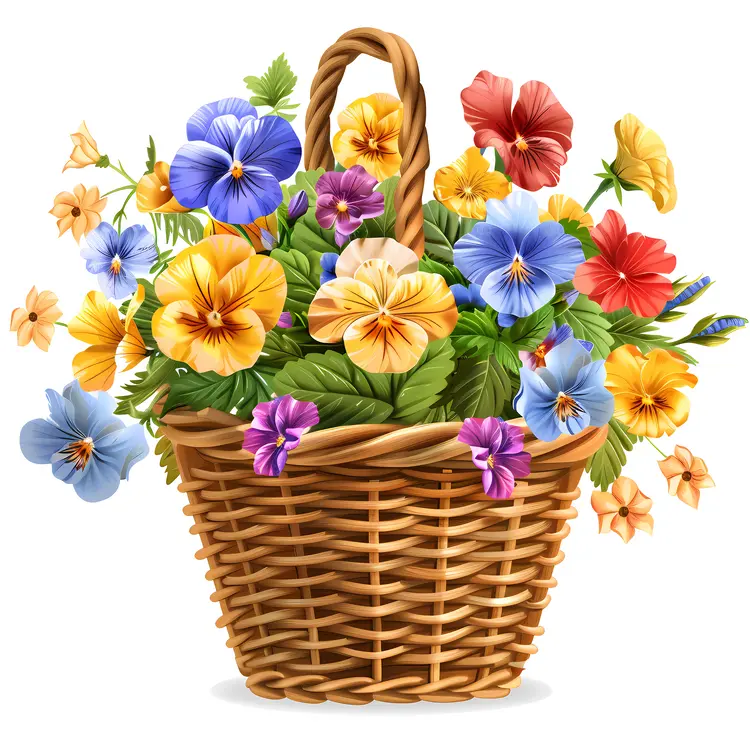 Bright Flower Basket