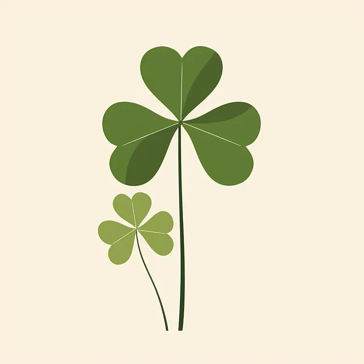 Minimalist Green Clover