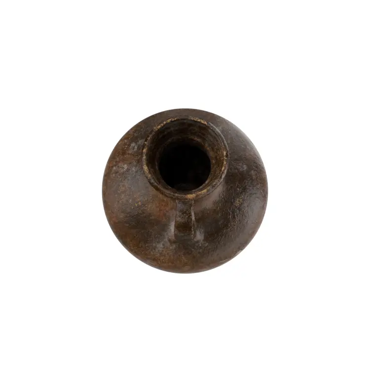 Top View of Antique Clay Pot