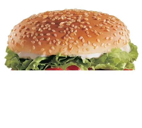 Classic Burger with Lettuce and Sesame Bun