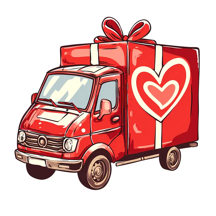 Gift Truck Wrapped in Love