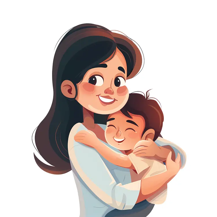 Mother Hugging Her Child