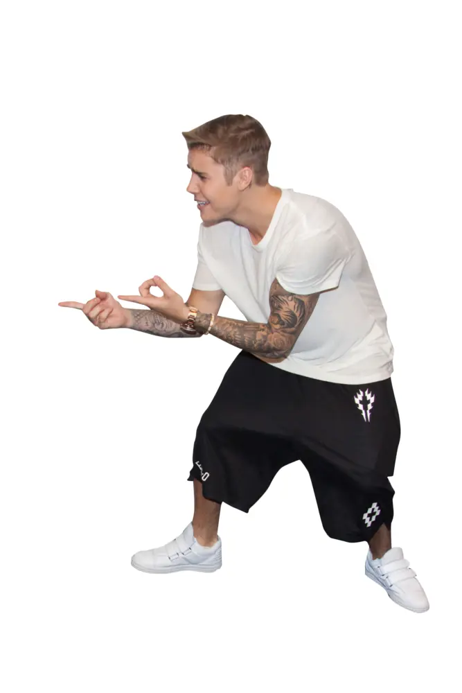 Man Pointing with Tattoos