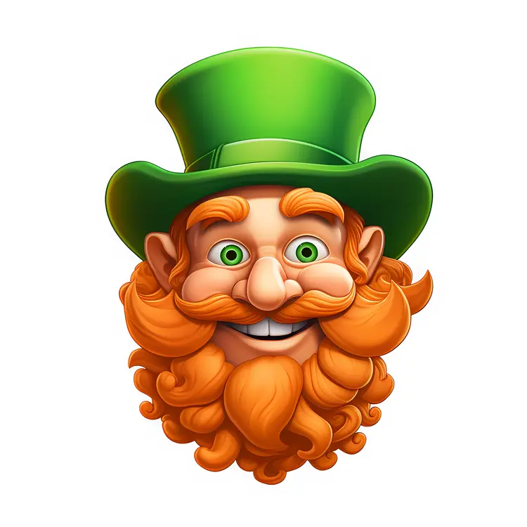 Leprechaun with Green Hat Cartoon
