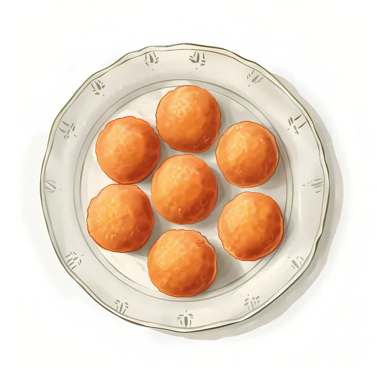 Plate of Orange Balls