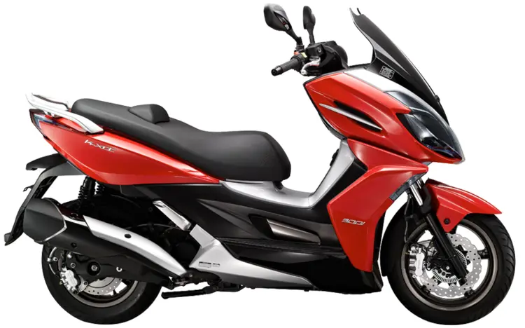 Red Scooter with Black Seat