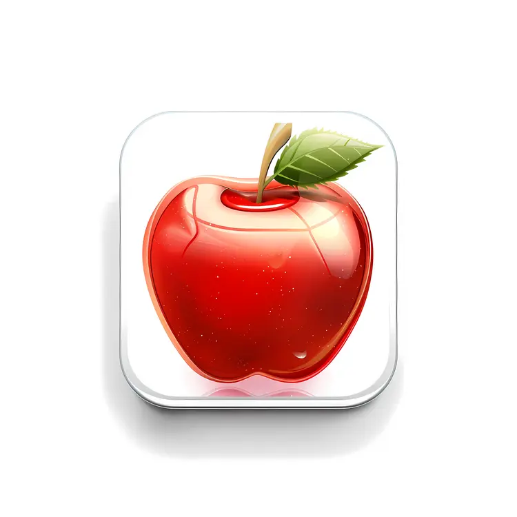 Shiny Red Apple