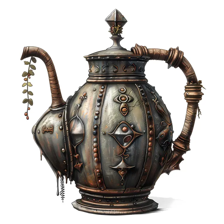 Vintage Steampunk Teapot
