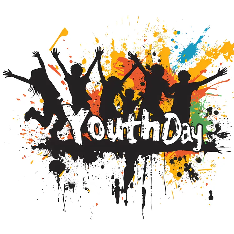 Youth Day Celebration with Colorful Background