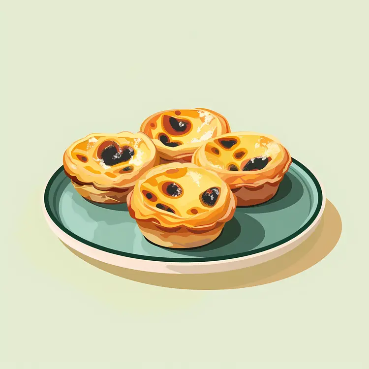 Plate of Delicious Pastries