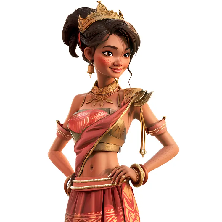 Animated Princess Character