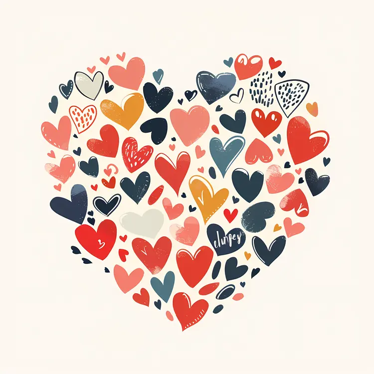 Heart Shape with Small Hearts