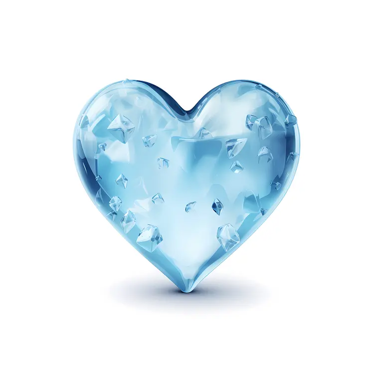 Blue Crystal Heart