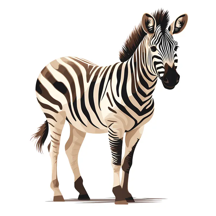 Standing Zebra Art