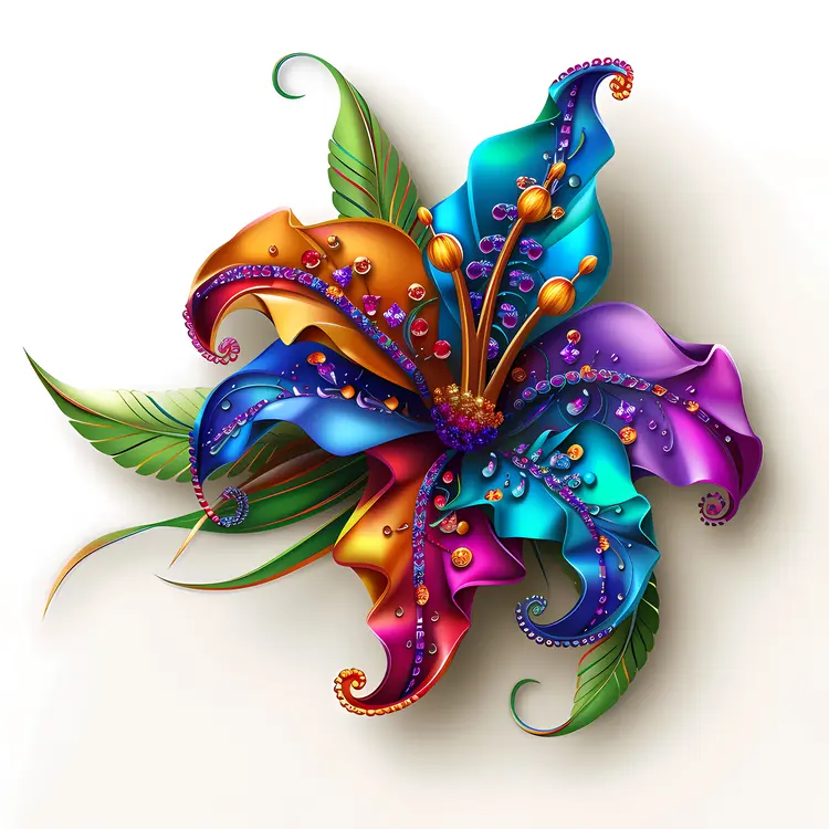 Colorful Decorative Floral Art