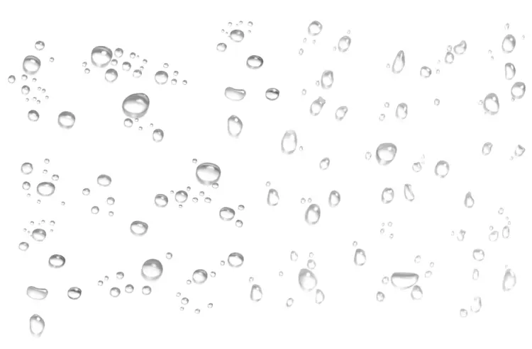 Realistic Water Droplets Pattern
