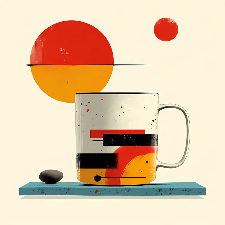 Abstract Coffee Mug Art