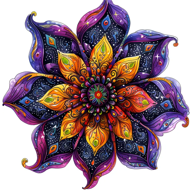 Vibrant Abstract Floral Art
