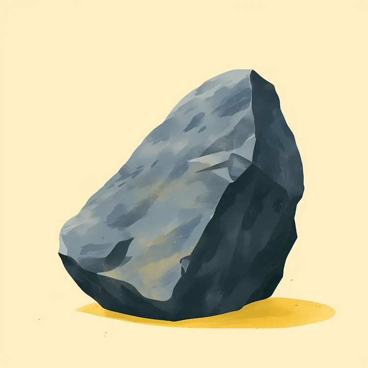 Gray Rock Illustration