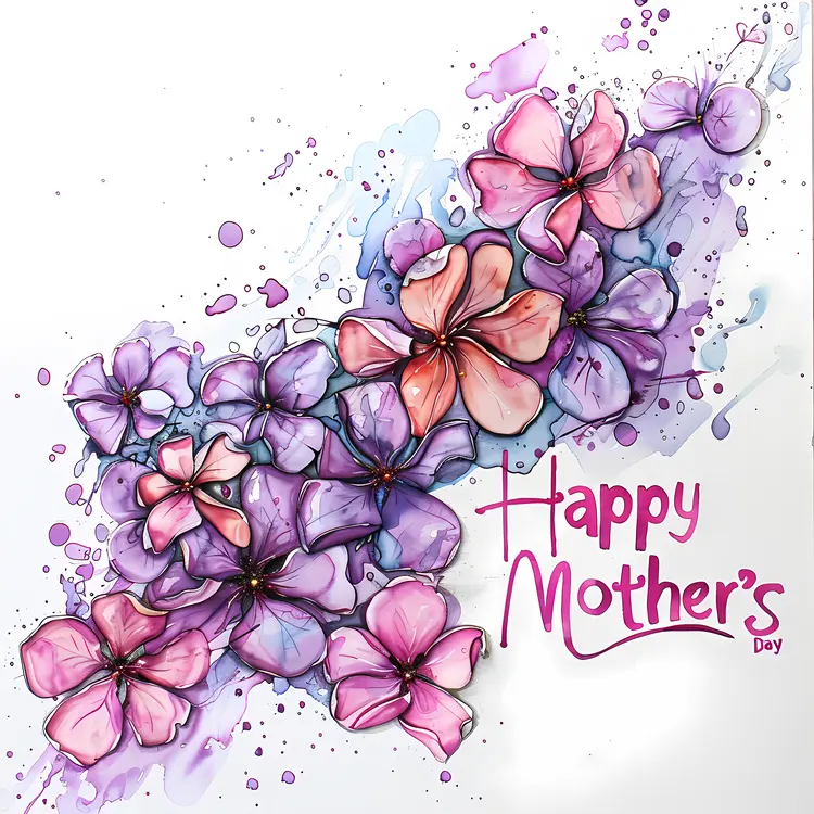 Happy Mother's Day with Flowers