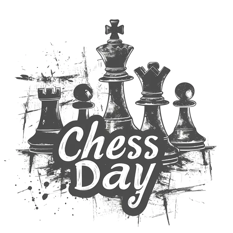 Chess Day with King, Queen, and Rook