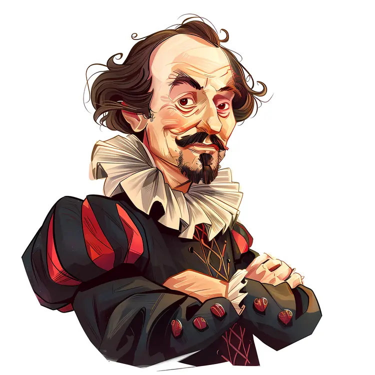 Caricature of Man in Historical Costume