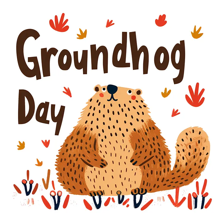 Happy Groundhog for Groundhog Day