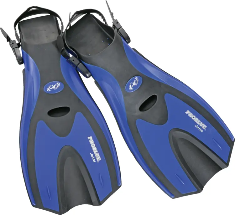 Blue Diving Fins for Underwater Adventures