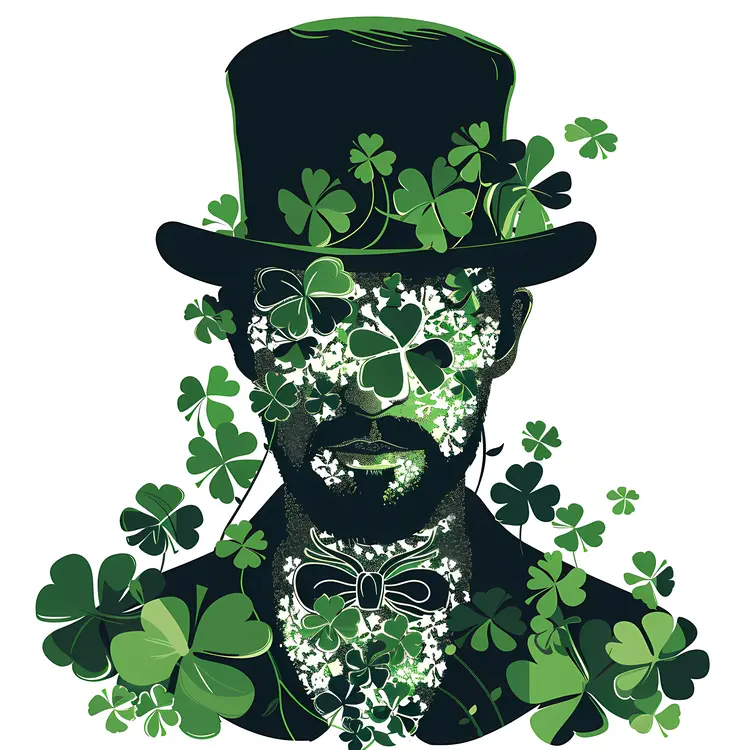 Leprechaun with Shamrock Face