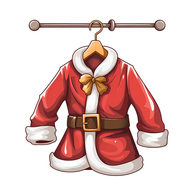 Red Santa Jacket with Bow