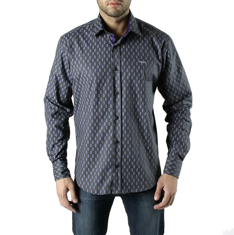 Man in Patterned Shirt