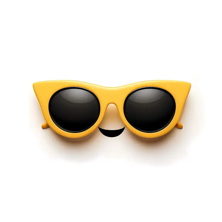 Yellow Sunglasses with a Smile