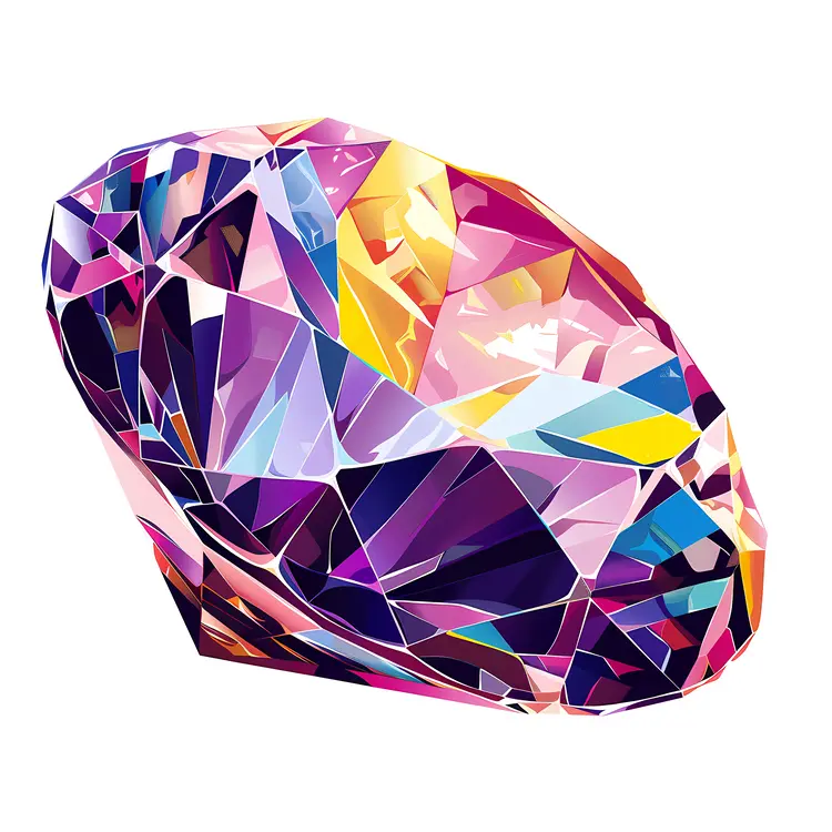 Colorful Gem Illustration