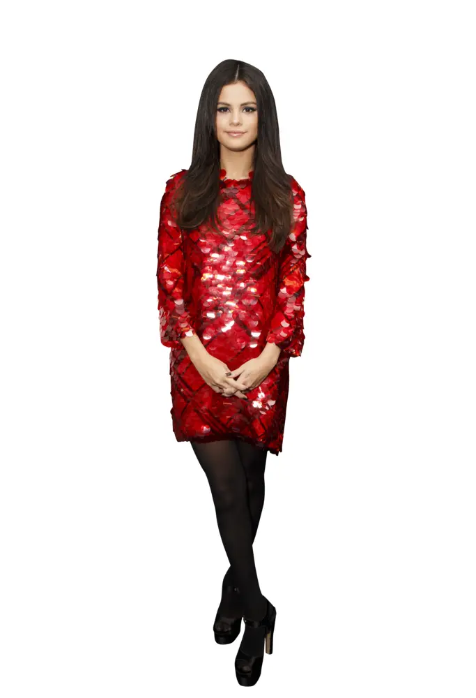 Elegant Woman in Red Dress