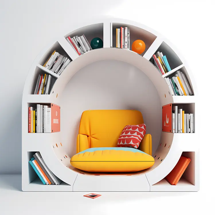 Modern Cozy Bookshelf Chair