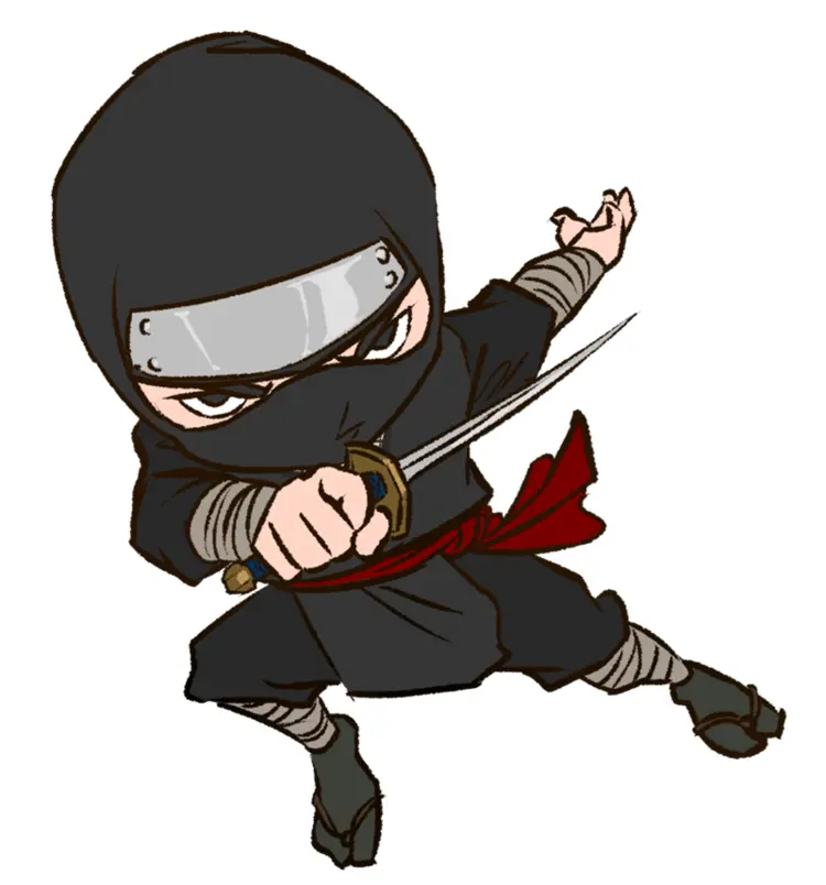 Black Cartoon Ninja