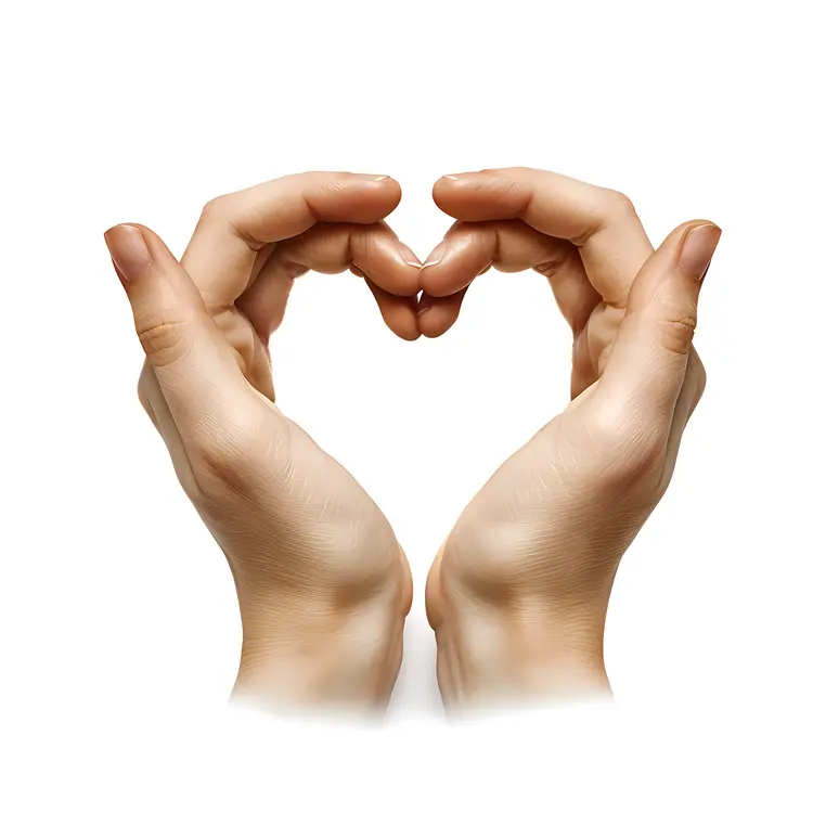 Heart Shape Made by Hands