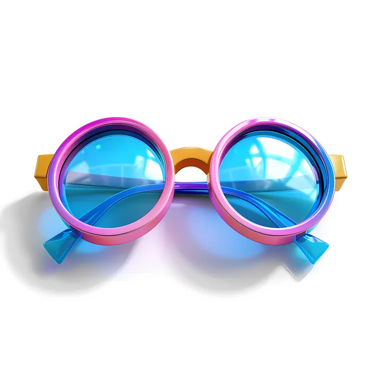 Round Blue Sunglasses for a Stylish Summer