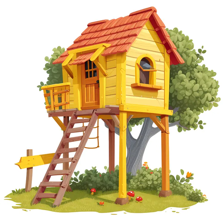 Small cute doodle house