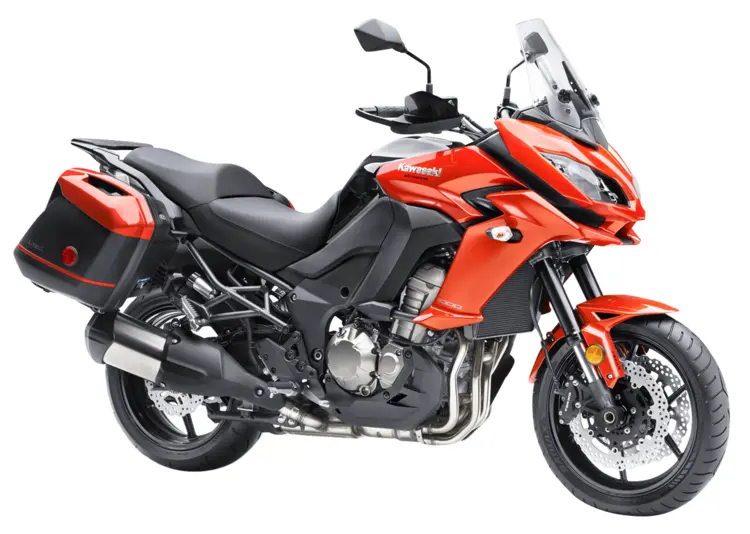Orange Touring Motorcycle