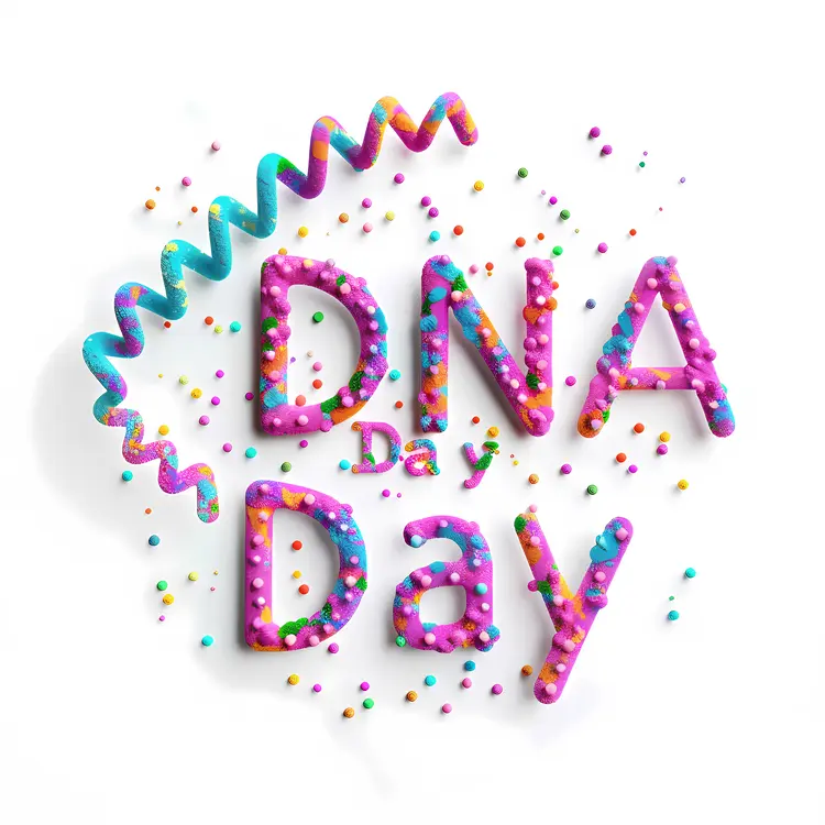DNA Day Colorful Art