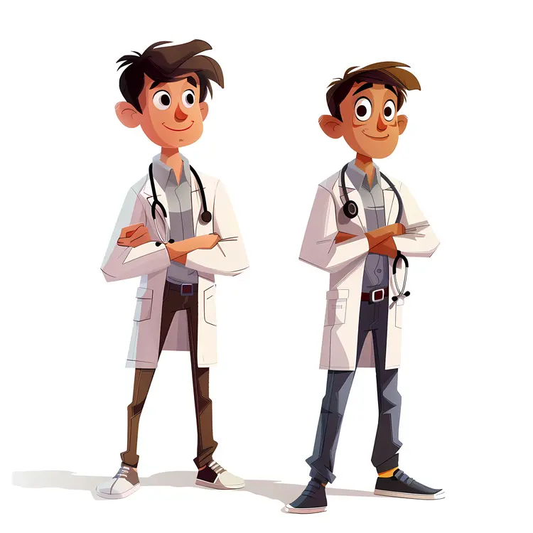 Animated Doctors with Stethoscopes