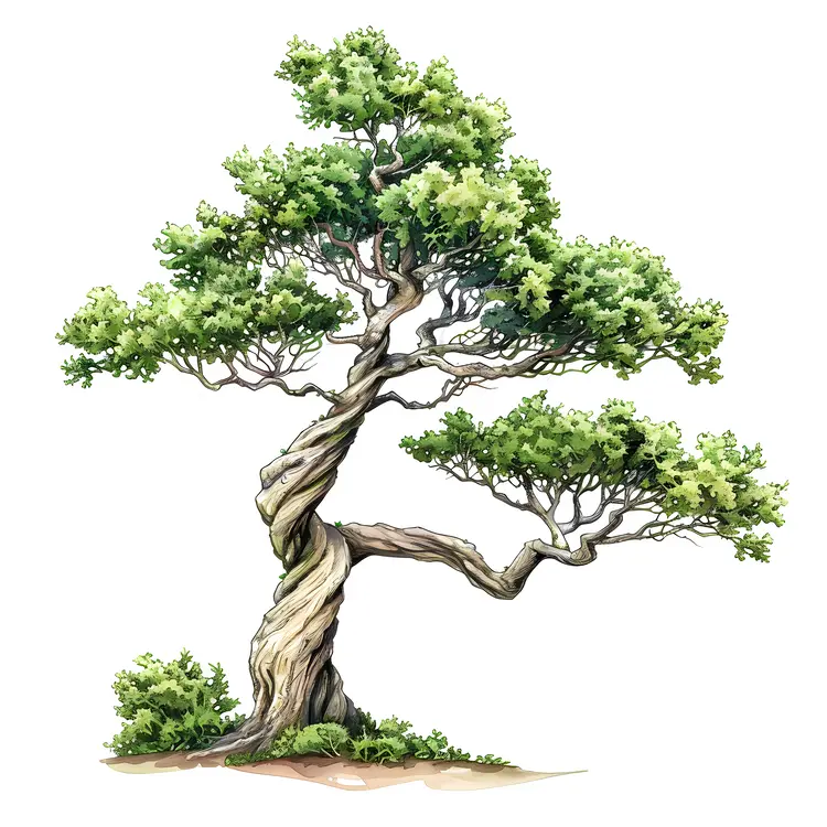 Bonsai Tree Illustration