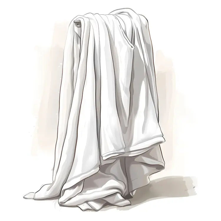 White Sheet Draped