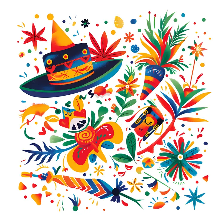 Colorful Festive Elements