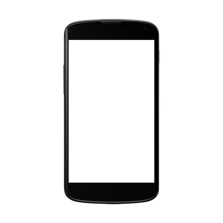 Black Smartphone with Blank Screen