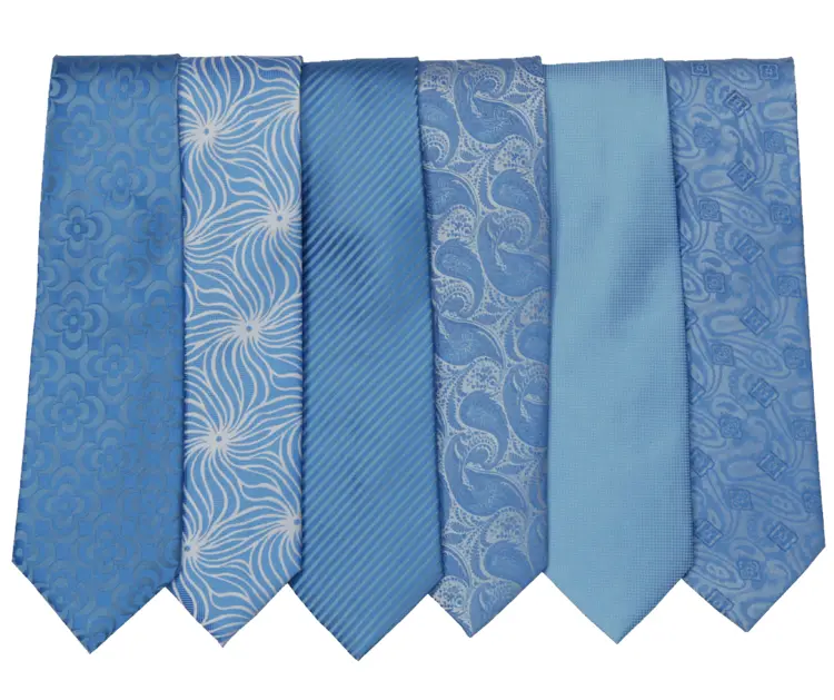 Set of Blue Patterned Ties