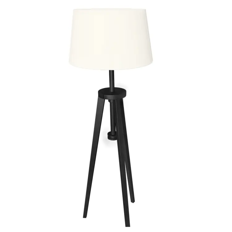 Modern Black Tripod Lamp