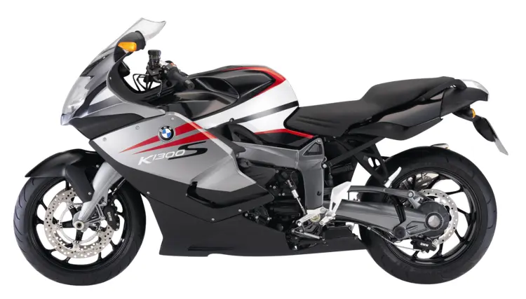 Silver BMW Sport Motorcycle